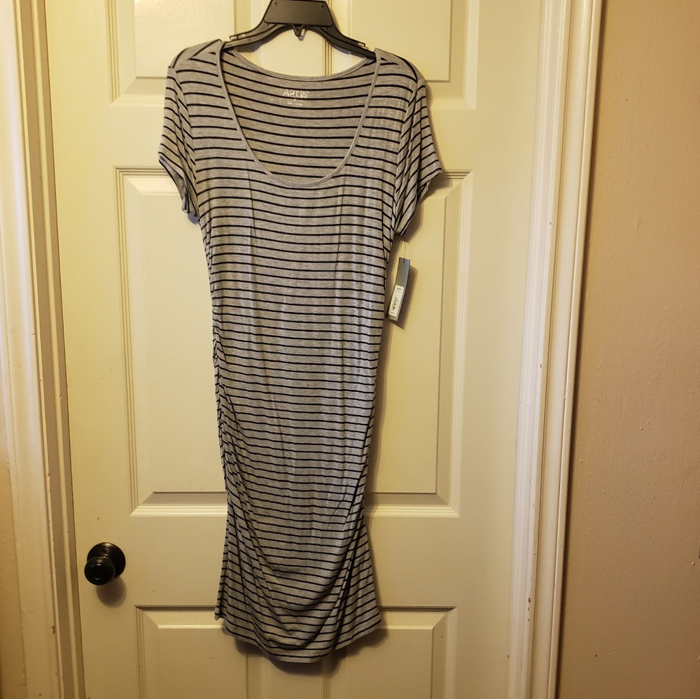 Apt 9 dress, gray and black, size M